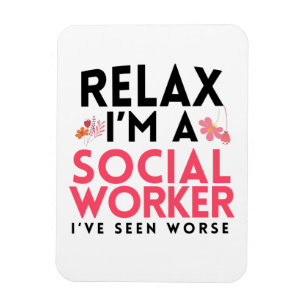 Maatschappelijk Arbeid Funny Gag Gift Masters Work Magneet