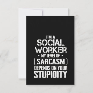 Maatschappelijk Arbeid Sarcasm Kaart