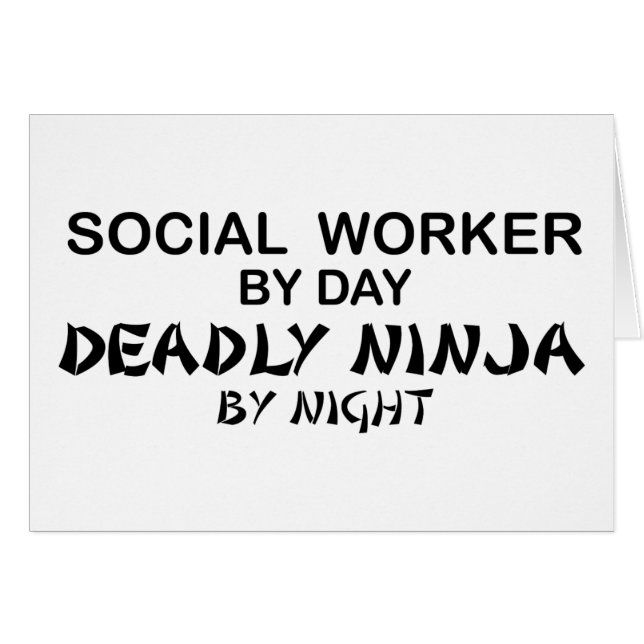 Maatschappelijk Arbeider Deadly Ninja (Voorkant Horizontaal)