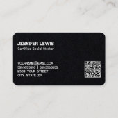 Maatschappelijk Arbeider Douane QR Visitekaartje (Achterkant)