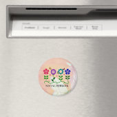 Maatschappelijk Arbeider, Pastel Springtime-design Magneet (Insitu (Vaatwasser))