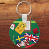 Maatschappelijk Arbeider, Wereldreiziger Sleutelhanger (Voorkant)