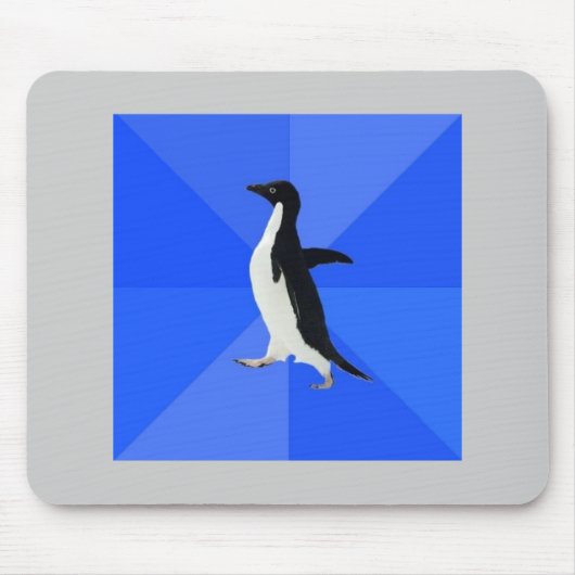 Maatschappelijk Awkward Penguin Advice Animal Meme Muismat (Voorkant)