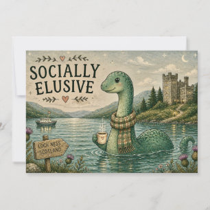 Maatschappelijk ontoegankelijke Nessie knusse cryp Bedankkaart