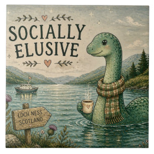 Maatschappelijk ontoegankelijke Nessie knusse cryp Tegeltje