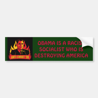 Maatschappelijk socialist Obama Bumpersticker