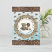 Maatschappelijk ver rijden met of per post in Baby Kaart (Staand voorkant)