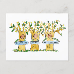 Maatschappelijk verantwoord ondernemen briefkaart
