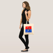 Maatschappelijk verward pinguïn-advies Dierenthema Tote Bag (Voorkant (model))