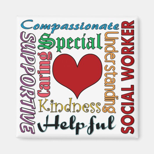 maatschappelijk werker magneet (Voorkant)