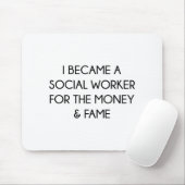 maatschappelijk werker muismat (Met muis)