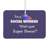 Maatschappelijk Werker Superheld Luchtverfrisser (Voorkant)