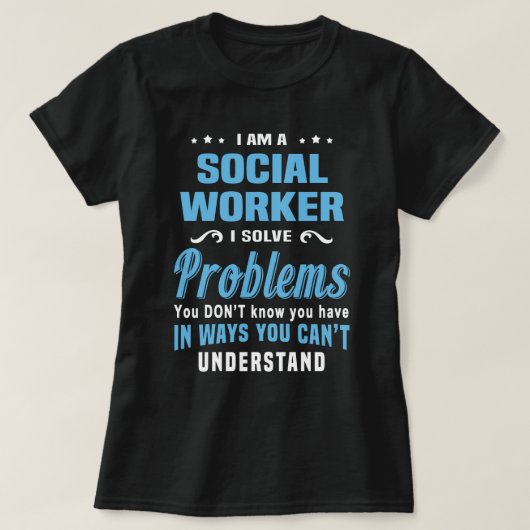 maatschappelijk werker t-shirt (Design voorkant)