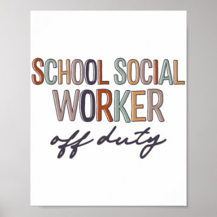 Maatschappelijk werker van dienst laatste schoolda poster
