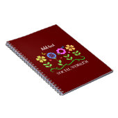 maatschappelijk werkers, grafische bloemen, SJABLO Notitieboek (Rechterzijde)