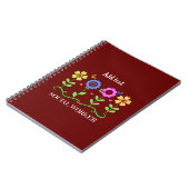 maatschappelijk werkers, grafische bloemen, SJABLO Notitieboek (Linkerzijde)