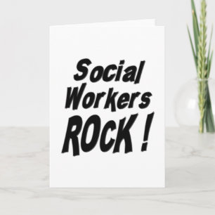 Maatschappelijk werkers rock! Wenskaart Kaart