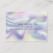 Maatschappelijke media van het moderne holografisc visitekaartje (Achterkant)