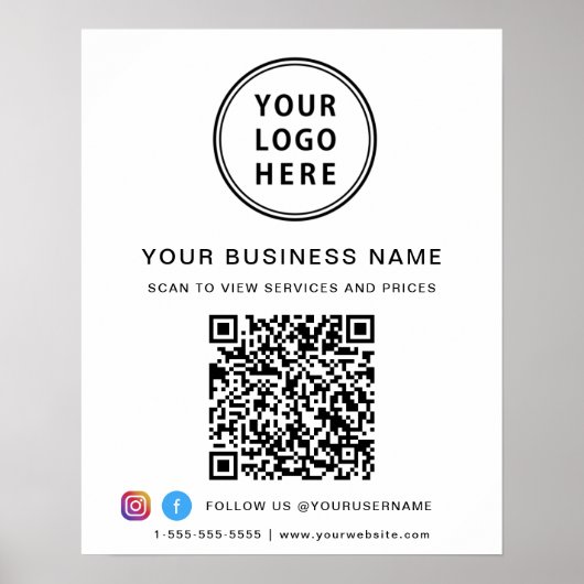 Maatschappelijke media voor de Logo van het bedrij Poster (Voorkant)