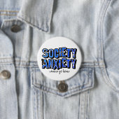 Maatschappij Angst Ronde Button 7,6 Cm (In situ)