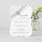 Maatwerk - 75/60 Diamanten Jubileum Ontwerp Kaart (Staand voorkant)