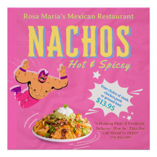 Maatwerk Aardige Mexicaanse Restaurant Nacho's Pro Perfect Poster