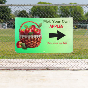 Maatwerk Appels Te Koop Pluk Je Eigen Grote Baan Spandoek