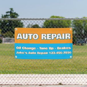 Maatwerk autoreparatie service Remmen Olie vervang Spandoek