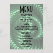 Maatwerk - Creëer je eigen groene metalen spiraal Menu (Voorkant)