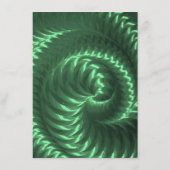 Maatwerk - Creëer je eigen groene metalen spiraal Menu (Achterkant)