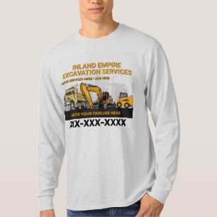Maatwerk Grondverzet Aannemer Bouwconstructie T-shirt