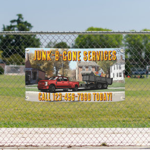 Maatwerk Junk Trash Hauling Service Promotioneel Spandoek