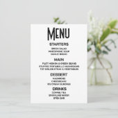 Maatwerk - Maak uw eigen menu (Staand voorkant)