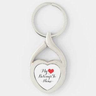 Maatwerk M'n Hart Hoort Bij<Name> Sleutelhanger
