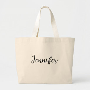 Maatwerk ontwerp , eigen tekst Persoonlijke grote Tote Bag