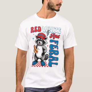 Mab Patriottische Hotdog & Wasberen Liefhebbers 4 T-shirt