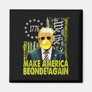 Maba maakt Amerika weer blond grappig Trump bubbel Magneet