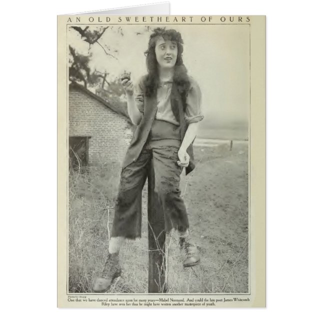 Mabel Normand 1917 productiefotografie (Voorkant)