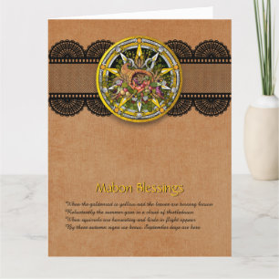  Mabon Autumn Wenskaart Bedankkaart