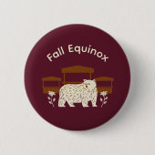 Mabon Harvest Herfst Equinox Uitnodiging Ronde Button 5,7 Cm (Voorkant)