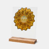 Mabon Oak Leaves Acryl Bord (Hoek)