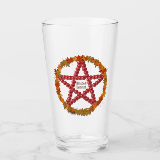 Mabon Pentacle Glas (Voorkant)