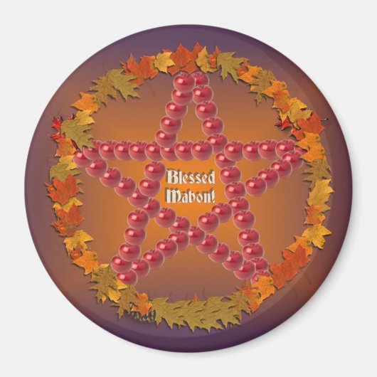 Mabon Pentacle Magneet (Voorkant)