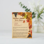 Mabon Room Spray Briefkaart (Staand voorkant)
