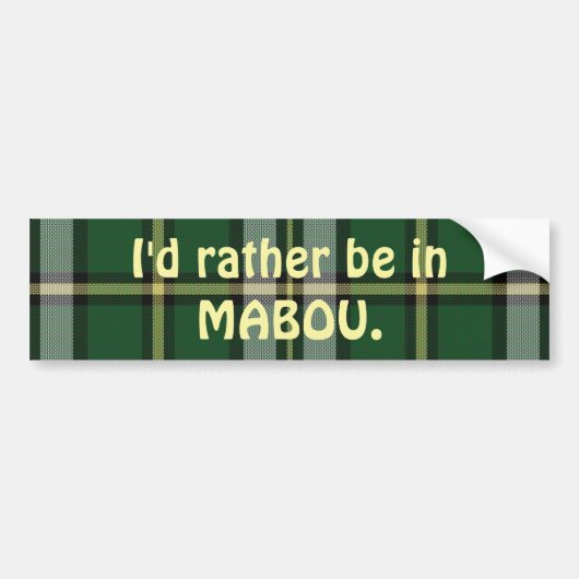 Mabou-bumpersticker Bumpersticker (Voorkant)