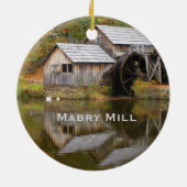 Mabry Mill, Blue Ridge Parkway Landscape Ornament (Achterkant)