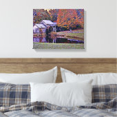 Mabry Mill dans la toile d'automne (Insitu(Chambre))