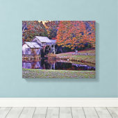 Mabry Mill dans la toile d'automne (Insitu (Plancher de Bois))
