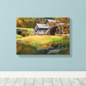 Mabry Mill dans la toile d'automne (Insitu (Plancher de Bois))