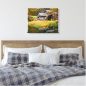 Mabry Mill in de herfst Canvas Afdruk (Insitu (Slaapkamer))